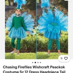 Chasing Fireflies Wishcraft Peackok Costume Sz 6.